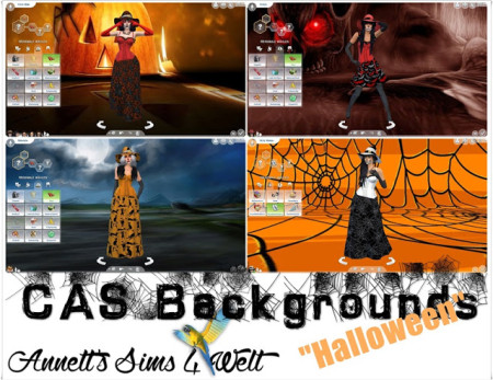 Halloween CAS Backgrounds at Annett’s Sims 4 Welt