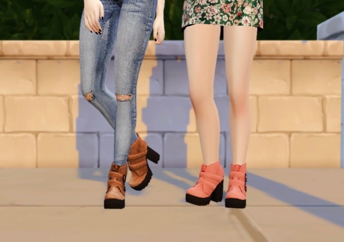 Sims 4 PIXICAT Bucket Boots by DREAMTEAMSIMS Recolors at Rinvalee