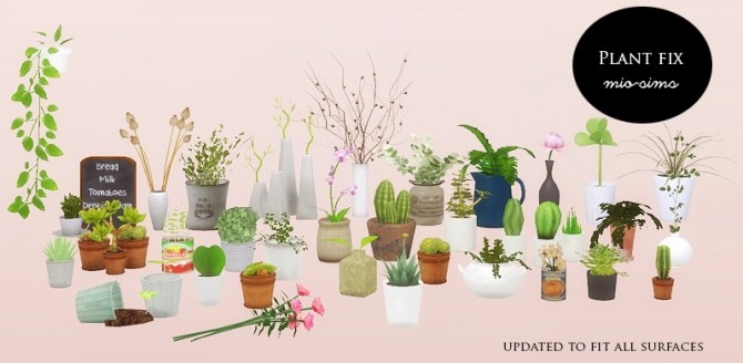 Sims 4 Updated plants at MIO