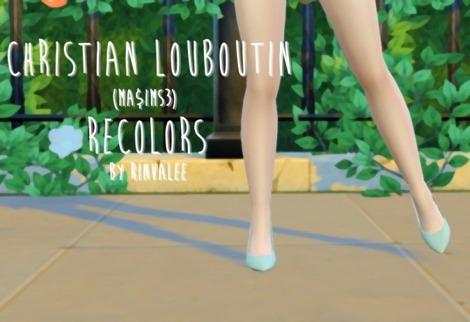 Sims 4 Masims3 shoes recolors at Rinvalee