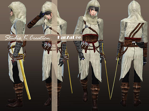 Sims 4 Assassins Creed Altaïr full outfit at Studio K Creation