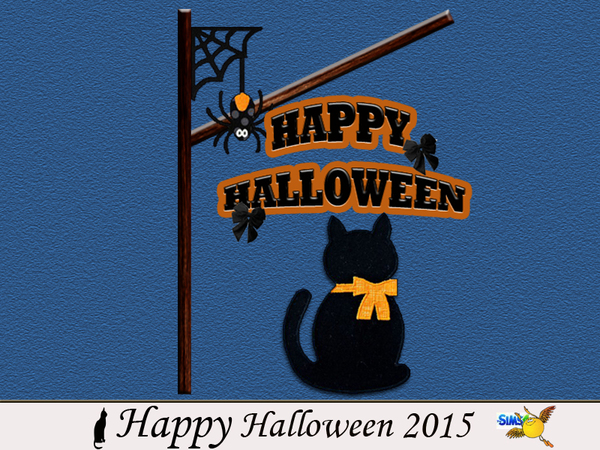 Sims 4 Happy Halloween 2015 set by evi at TSR