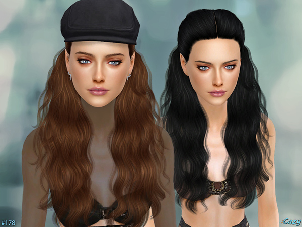 Sims 4 Hannah female hair by Cazy at TSR