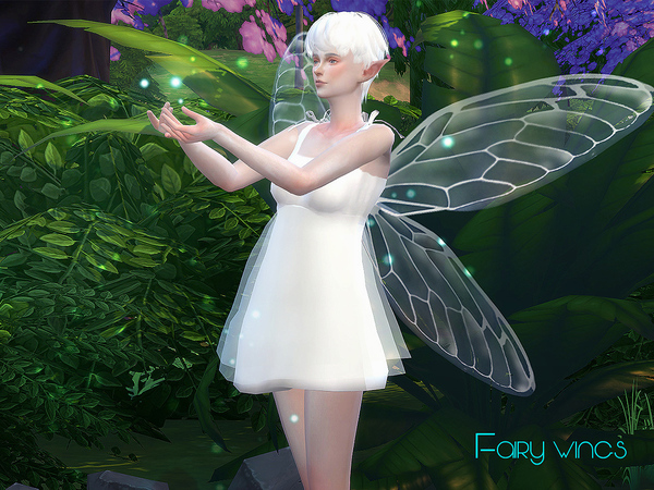 Sims 4 Fairy wings 01 by S Club LL at TSR