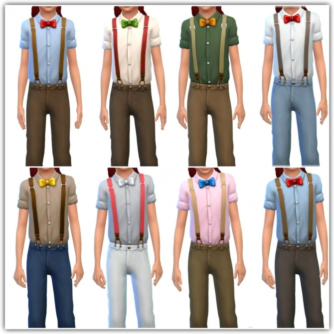 Sims 4 Rainbow Outfit For Kids at Maimouth Sims4