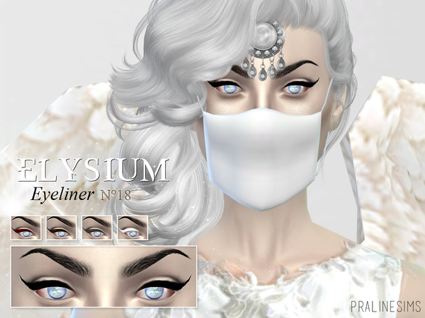 Sims 4 Elysium Eyeliner N18 by Pralinesims at TSR