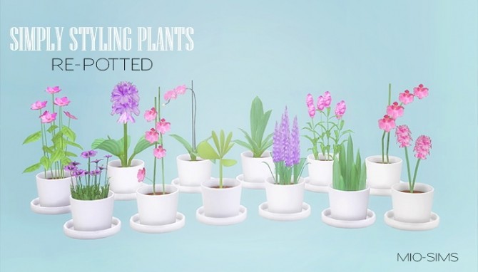Sims 4 Simply Styling plants Re potted at MIO