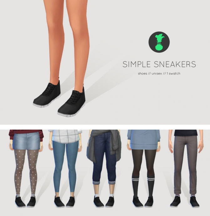 SIMPLE SNEAKERS at Kedluu » Sims 4 Updates
