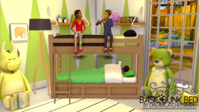custom content bunk beds sims 4