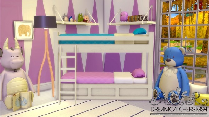 Basic Bunk Bed Frame Only At, Bunk Beds Sims 4 Cc
