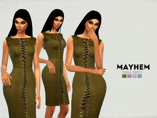 Sims 4 Emma Dress by NataliMayhem at TSR