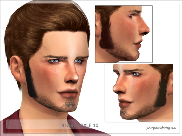 Sims 4 Beard Style 09 by Serpentrogue at TSR