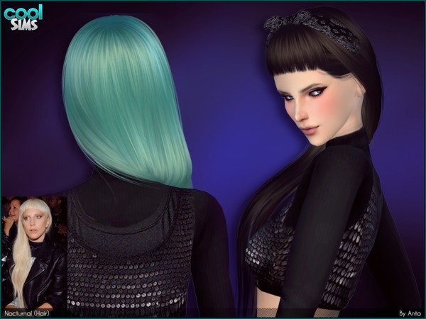 Sims 4 Anto Nocturnal Hair by Alesso at TSR