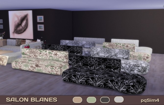 Sims 4 Blanes livingroom at pqSims4