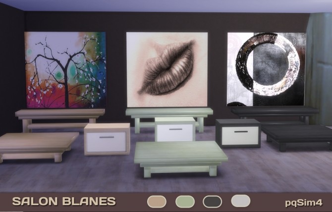 Sims 4 Blanes livingroom at pqSims4