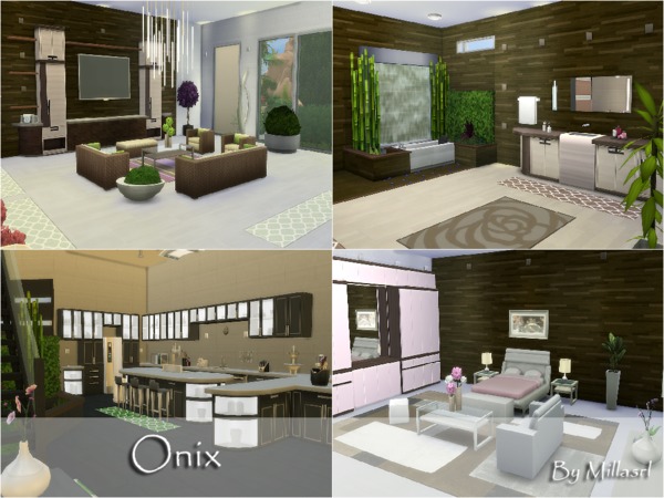 Sims 4 Onix house by millasrl at TSR