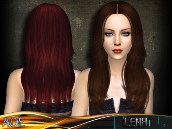Sims 4 Ade Lena hair by Ade Darma at TSR