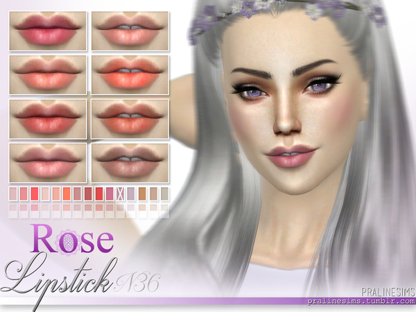 Sims 4 Bloom Lipstains   2 Matte Lipsticks by Pralinesims at TSR