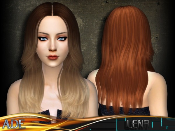Sims 4 Ade Lena hair by Ade Darma at TSR