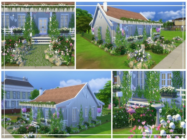 Sims 4 Pink Cottage by sharon337 at TSR