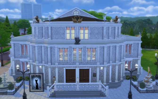 Sims 4 Semperoper Concert Hall no CC by Glouryian at Mod The Sims