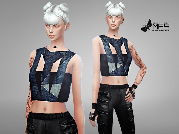 Sims 4 MFS Hitomi Top by MissFortune at TSR