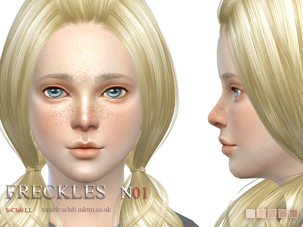 Sims 4 Freckles 01 by S Club LL at TSR