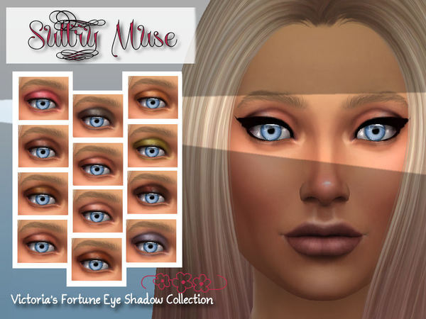 Sims 4 Sultry Muse Eyeshadows by fortunecookie1 at TSR