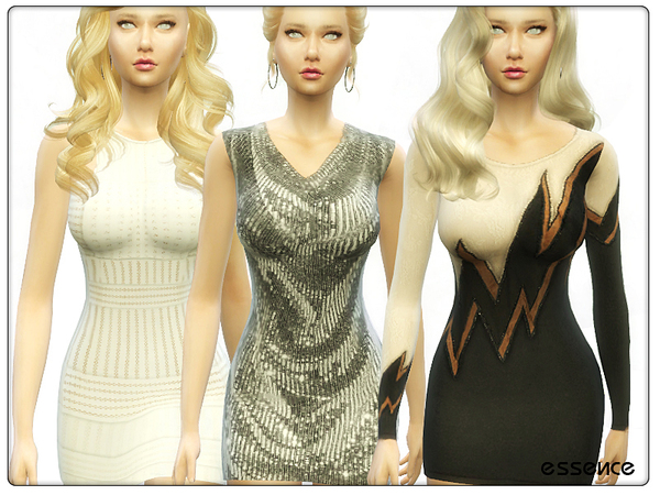 Sims 4 Coctail Night dress by simseviyo at TSR