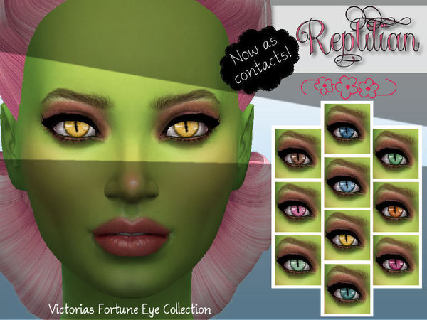 Sims 4 Reptilian Contact Collection by fortunecookie1 at TSR