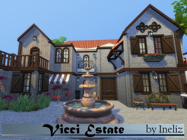 Sims 4 Vicci Estate by Ineliz at TSR