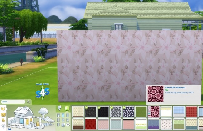 Sims 4 Mixture Wallpaper Set of 8 by wendy35pearly at Mod The Sims