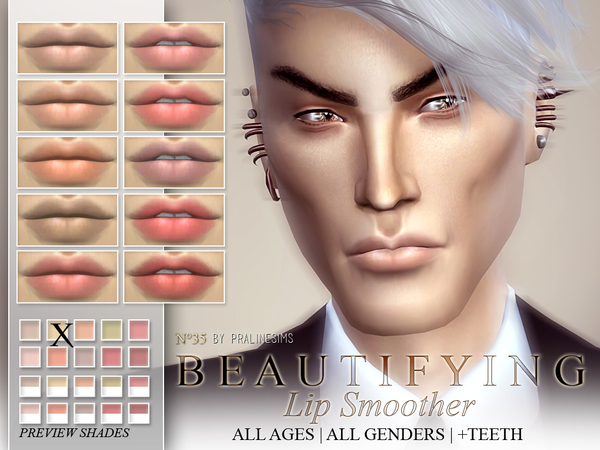 Sims 4 Beautifying Lip Smoother N35 by Pralinesims at TSR