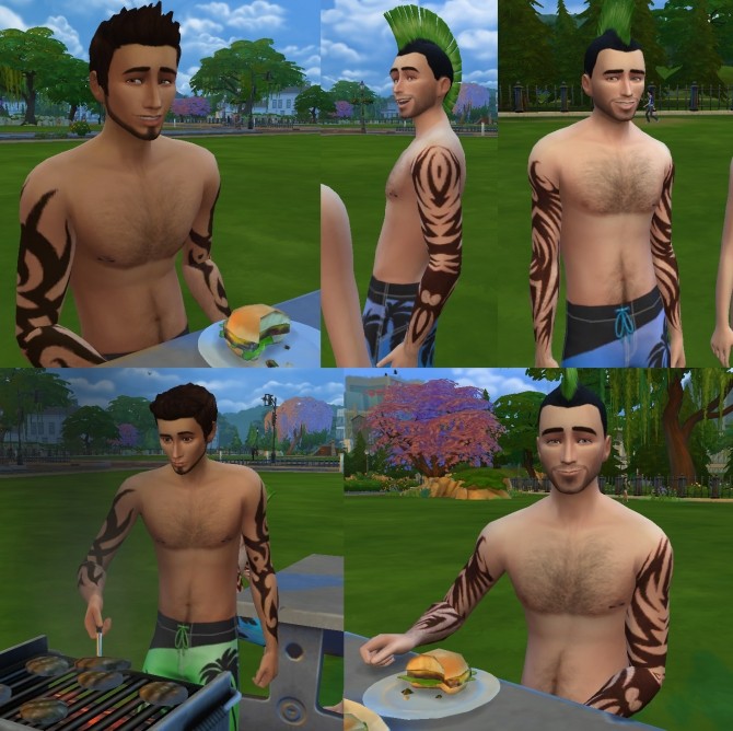 Sims 4 Tribal Sleeve Tattoos! by Kitty25939 at Mod The Sims