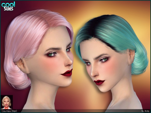 Sims 4 Anto Countess Hair by Alesso at TSR