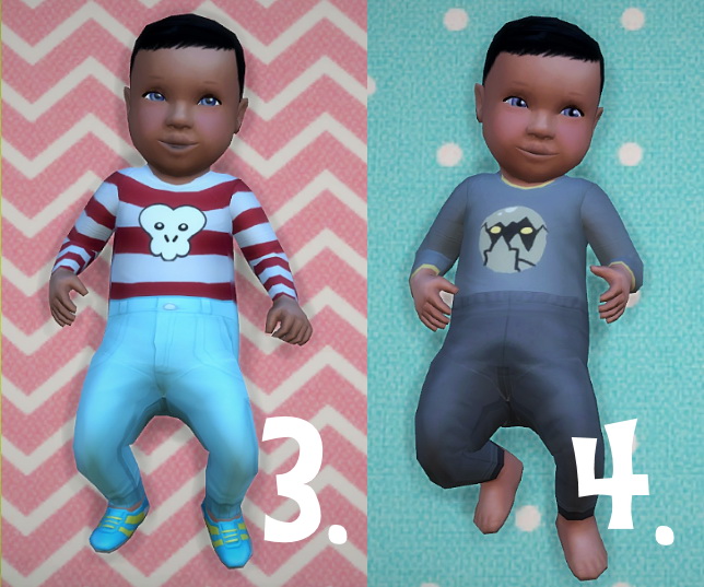 Sims 4 Baby Overrides: Set 2  Medium Skin/Boy/Blue Eyes at Budgie2budgie