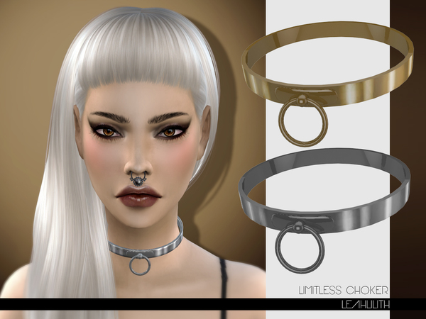 Sims 4 Limitless Choker by LeahLilith at TSR