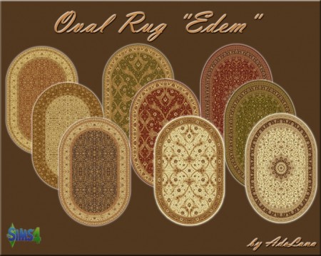Oval Rug Edem by AdeLanaSP at Mod The Sims