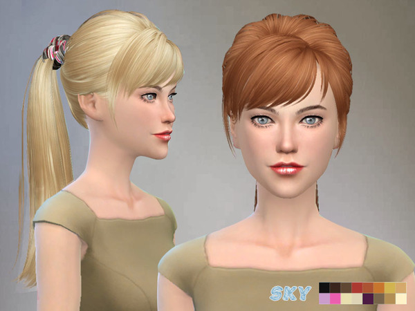 Sims 4 Hair 115 by Skysims at TSR
