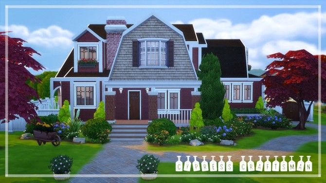 Sims 4 Cypress Craftsman house at Illawara’s Simblr