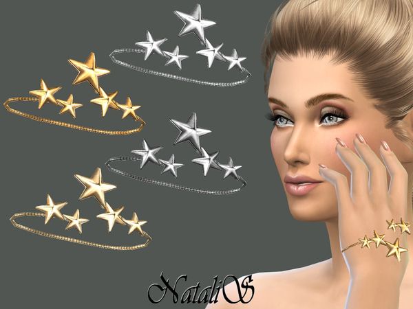 Sims 4 Hand stars bracelet by NatalIS at TSR