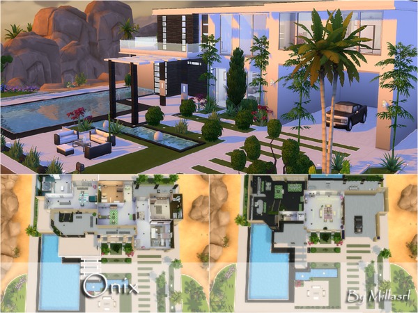 Sims 4 Onix house by millasrl at TSR