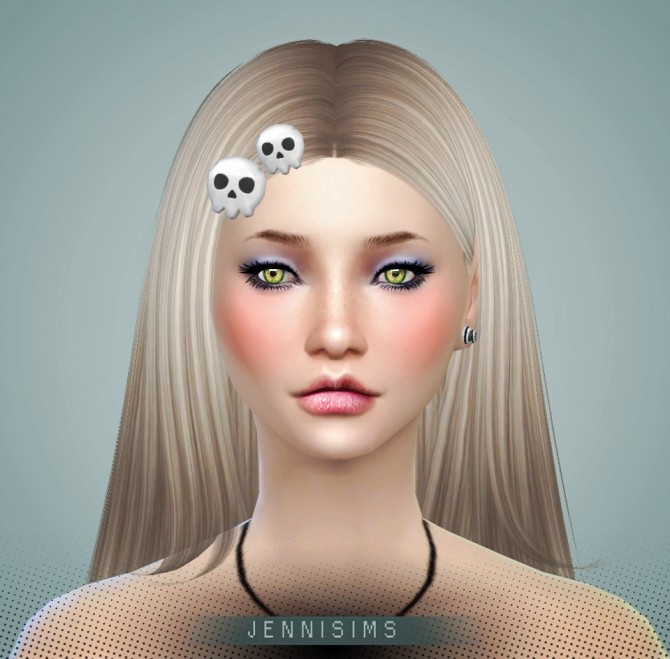 Sims 4 Skull hairpin at Jenni Sims