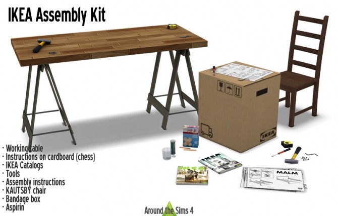 Sims 4 IKEA Assembly Kit at Around the Sims 4
