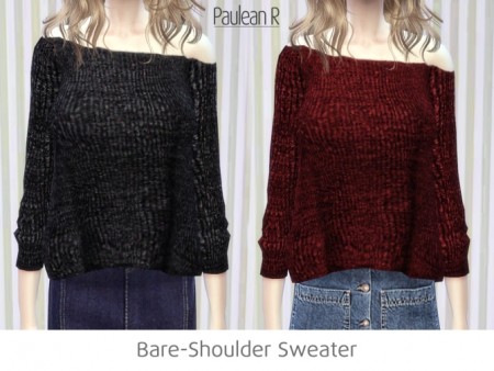 Bare-Shoulder Sweater at Paulean R