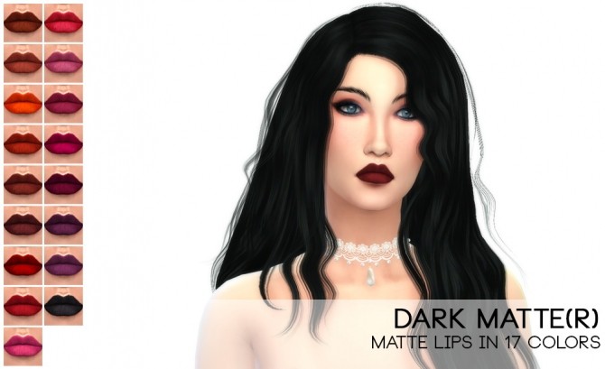 Sims 4 Dark Matte Lips at Porcelain Warehouse