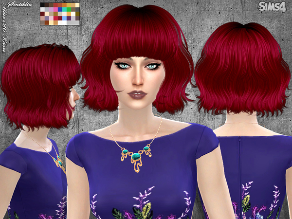 Sims 4 Hair s26 Kaori by Sintiklia at TSR