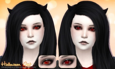 Halloween Eyes and Bloody Tears at Aveira Sims 4