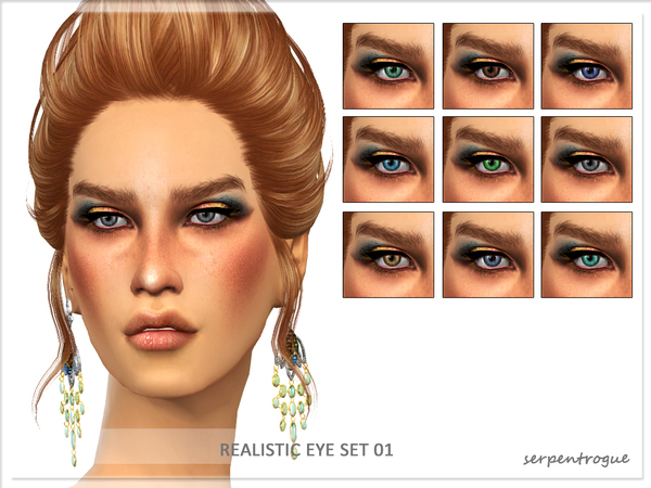 Sims 4 Realistic Eye Set by Serpentrogue at TSR