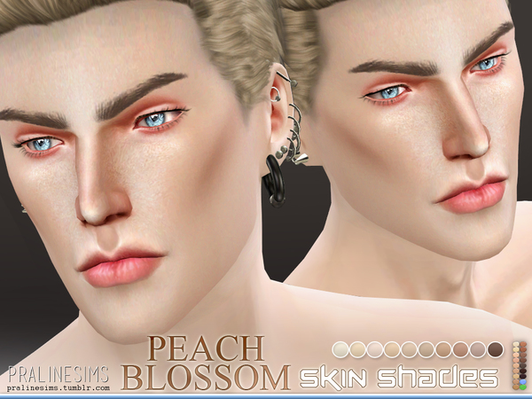 Sims 4 PS Beach Blossom Skin Shades by Pralinesims at TSR